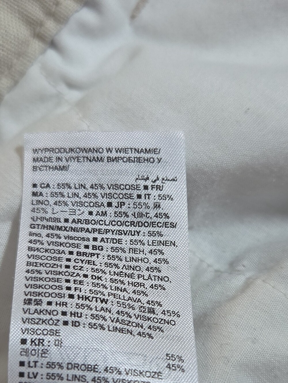 GAP Women's Beige Linen Blend Wide-Leg Pants Pleated Elastic Waist Coastal 8 - Picture 5 of 7